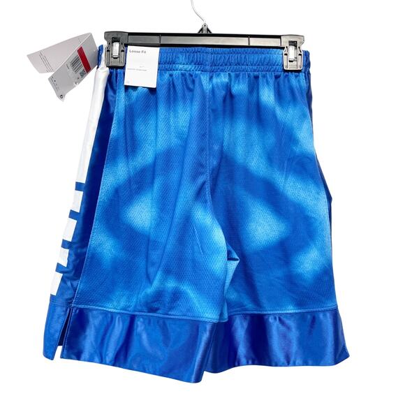 Nike Dri-Fit Elite 23 Big Kids' Basketball Shorts Blue White Boys' Size Large - Picture 3 of 6